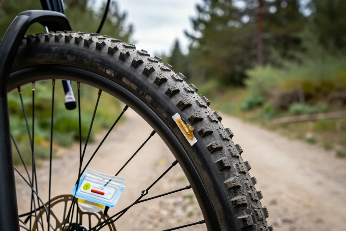 Naprawa opony rowerowej w terenie, pomoc w ubezpieczeniu rowerowym.