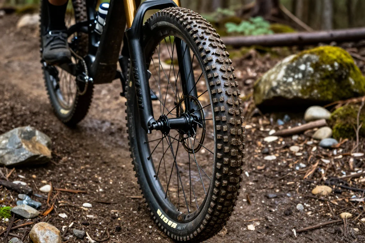 Bieżnik opony do zjazdów MTB na błotnistej nawierzchni