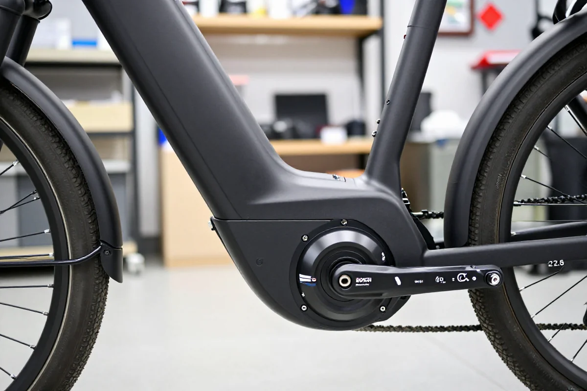 Silnik elektryczny Bosch Performance Line w rowerze e-MTB, szczegóły techniczne.