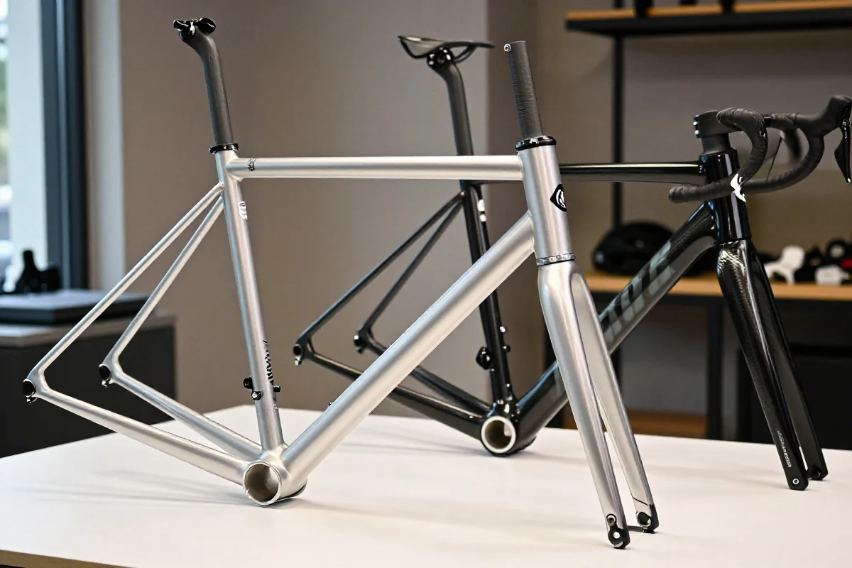 Porównanie ram rowerowych: aluminiowa i karbonowa w kontekście komponentów