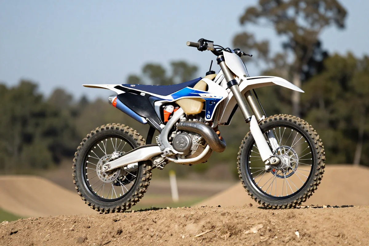 Rower dirt jump 26 cali na rampie, idealny do ewolucji i trików.