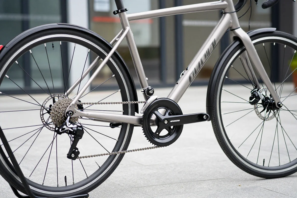 Premium rower miejski z wysokiej jakości komponentami i hydraulicznymi hamulcami tarczowymi.