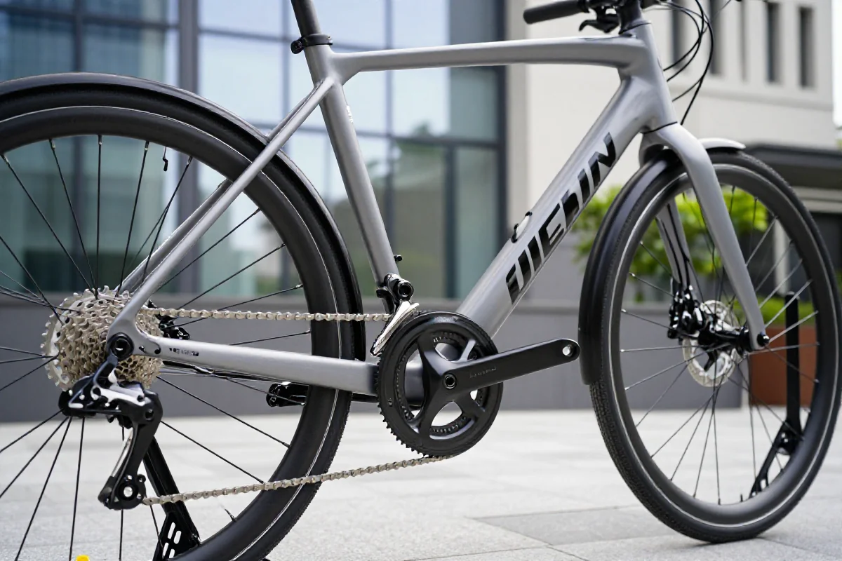 Premium rower miejski z hydraulicznymi hamulcami tarczowymi i napędem Gates Carbon Drive