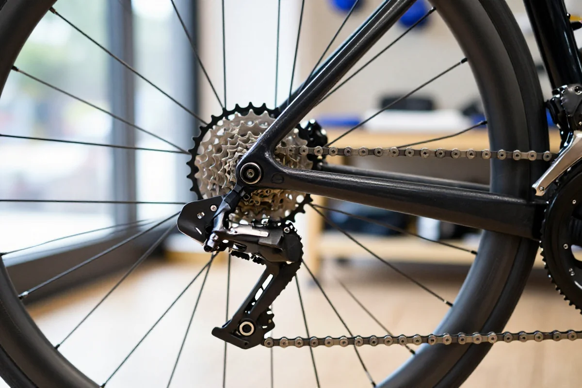 Diagnostyka dźwięków roweru szosowego - szczegóły napędu i komponentów.