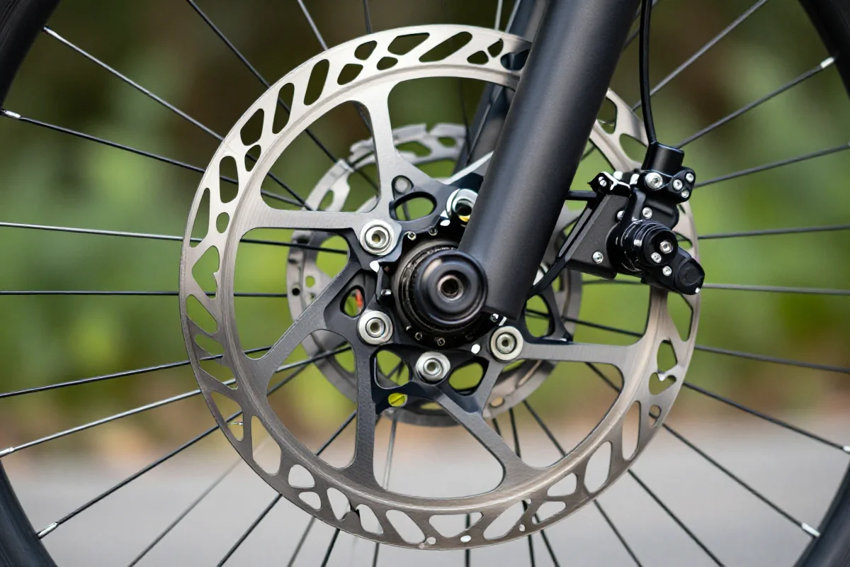 Tarcza hamulcowa 160 mm do rowerów górskich w naturalnym otoczeniu