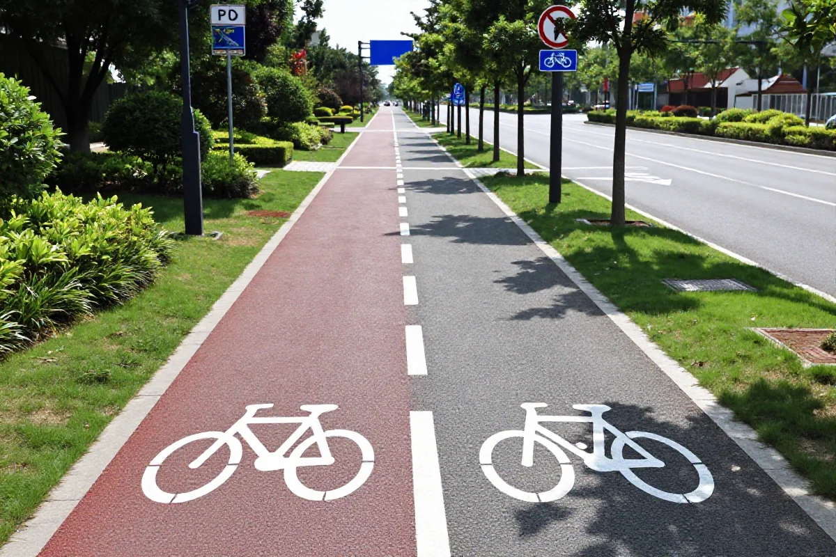 Drogi i ścieżki rowerowe w mieście