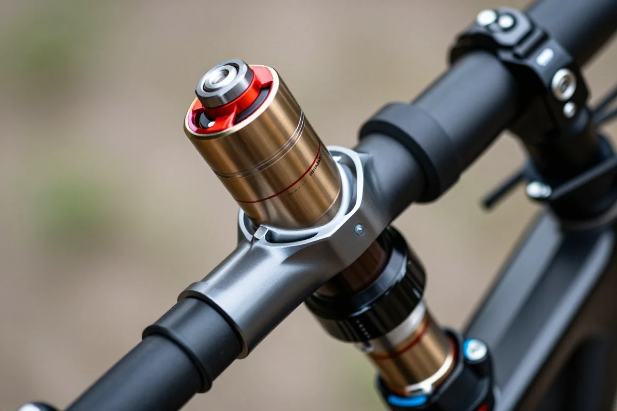 Amortyzator powietrzny do rowerów górskich, szczegóły serwisowe i komponenty.