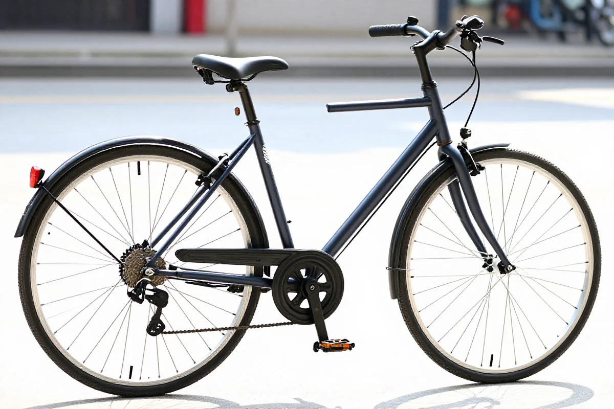 Używany rower miejski na sprzedaż w świetle dziennym