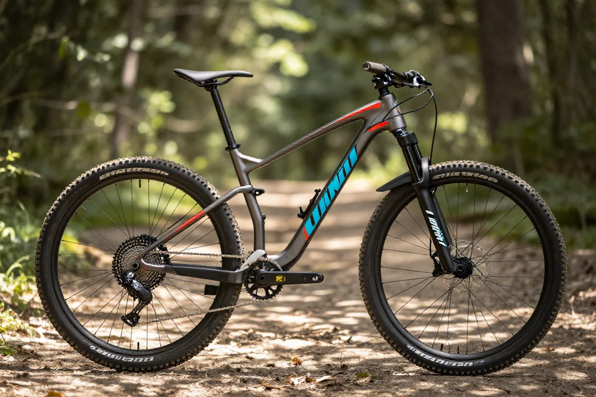 Szczegółowy widok ramy roweru górskiego ze znajomością geometrii MTB