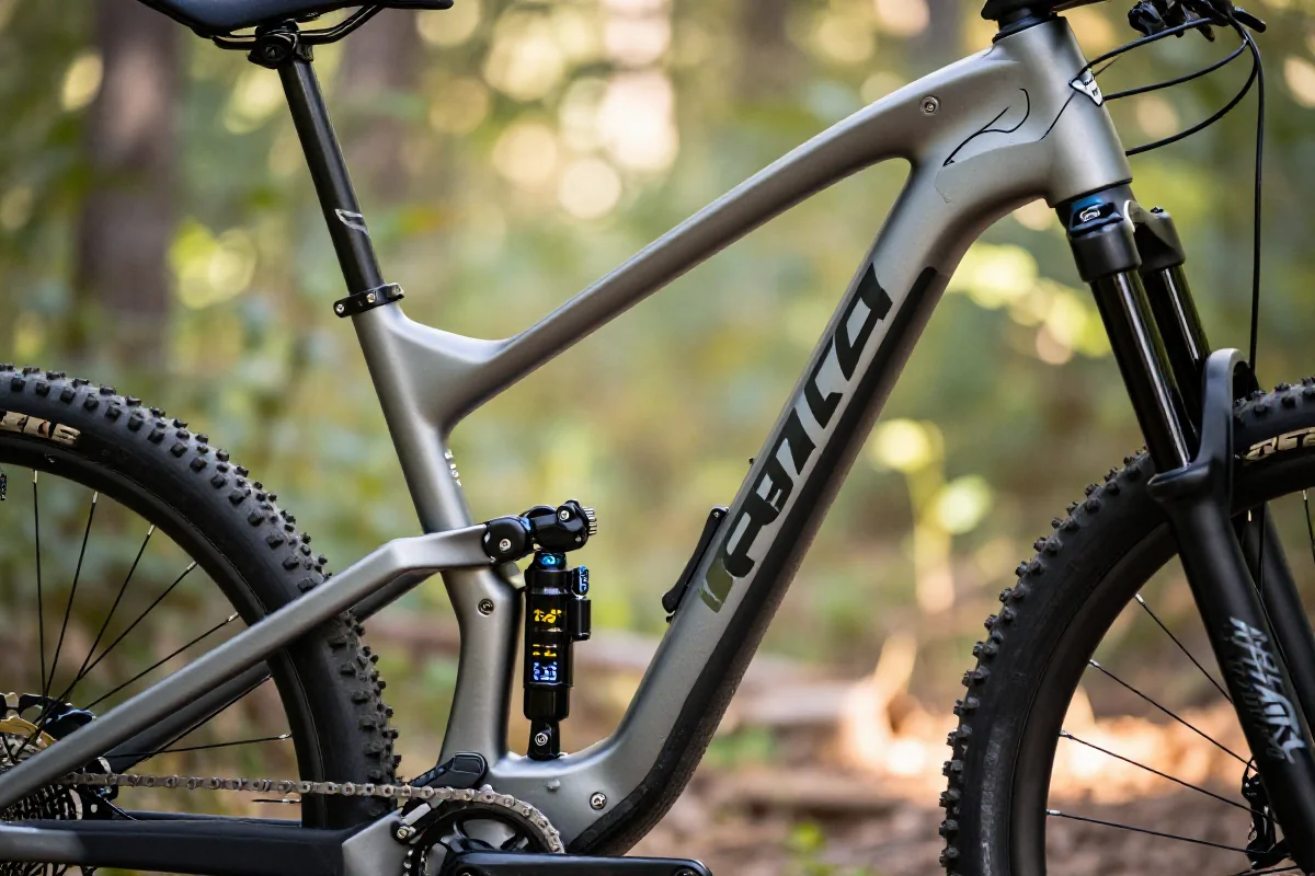 Geometria rowerów Trail i All-Mountain w naturalnym otoczeniu.