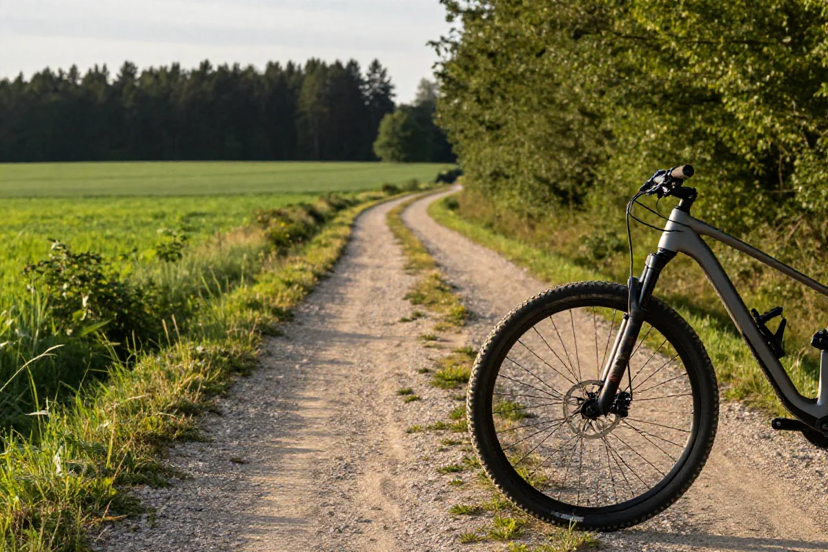 Rower na trasie Green Velo w Lubelskiem, malowniczy krajobraz i natura.