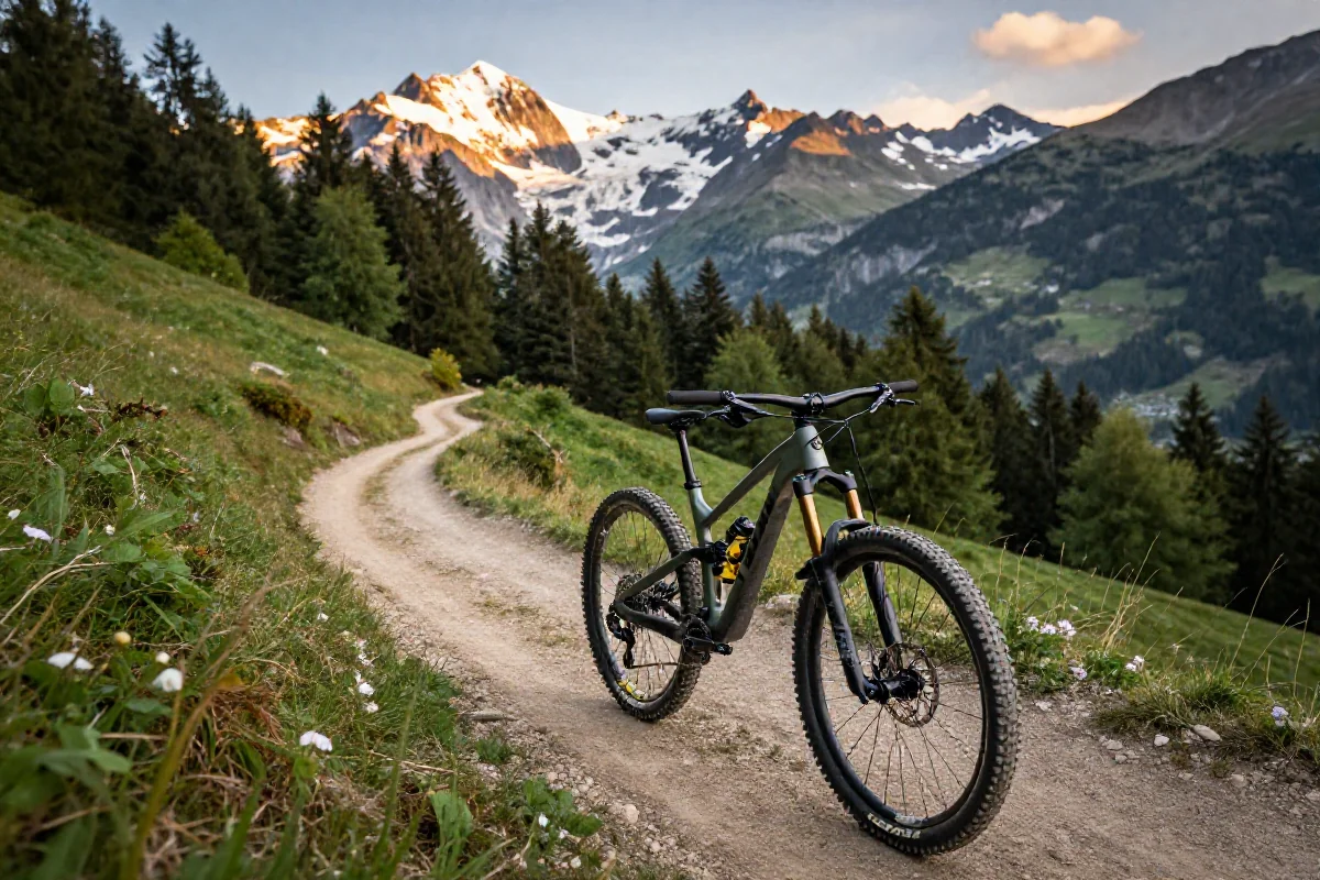 Malownicza trasa rowerowa w Morzine, idealna dla miłośników MTB.