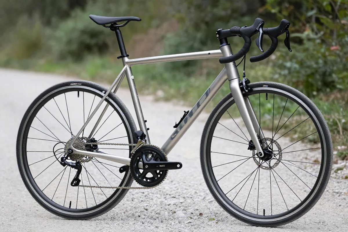 Podstawowy rower szosowy z aluminium, idealny dla początkujących kolarzy.