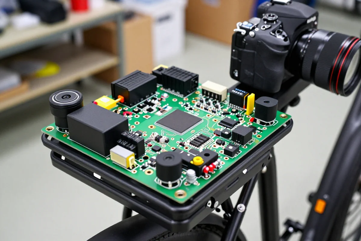 Szczegóły systemu zarządzania bateriami w rowerze elektrycznym.