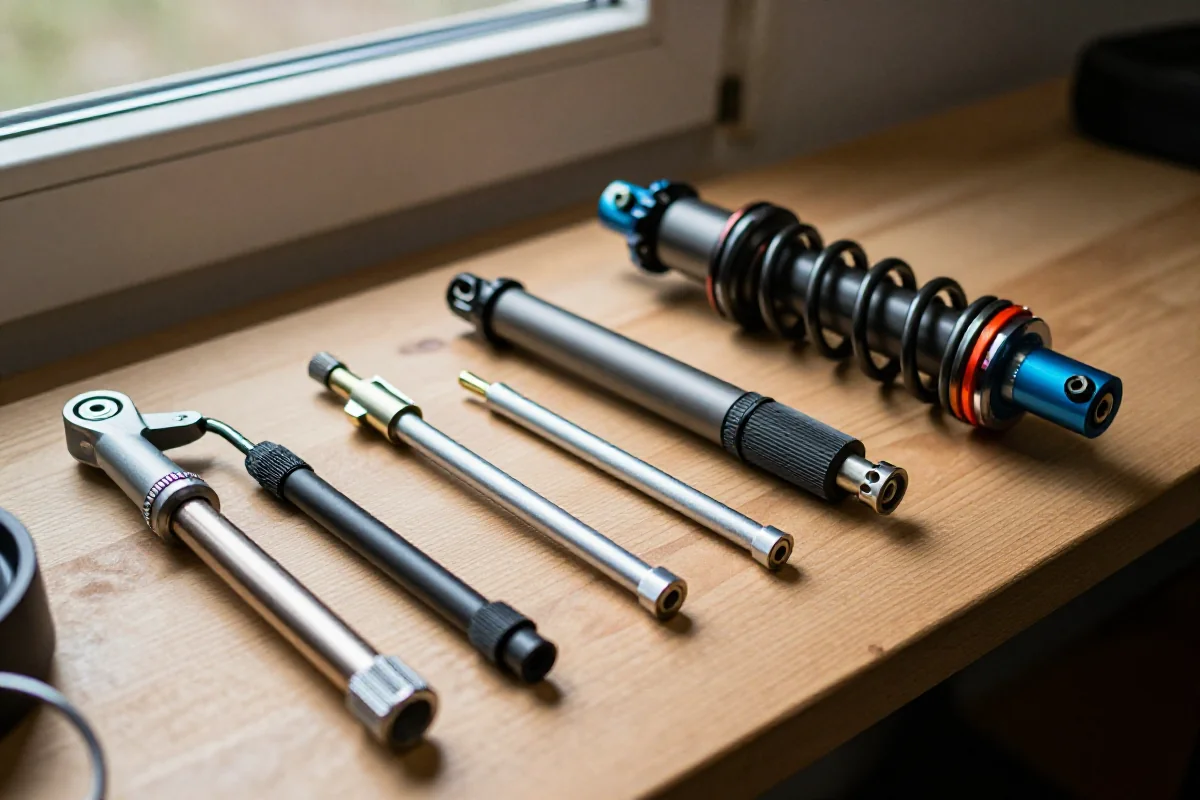 Profesjonalne narzędzia do serwisu zawieszenia rowerów górskich na warsztacie