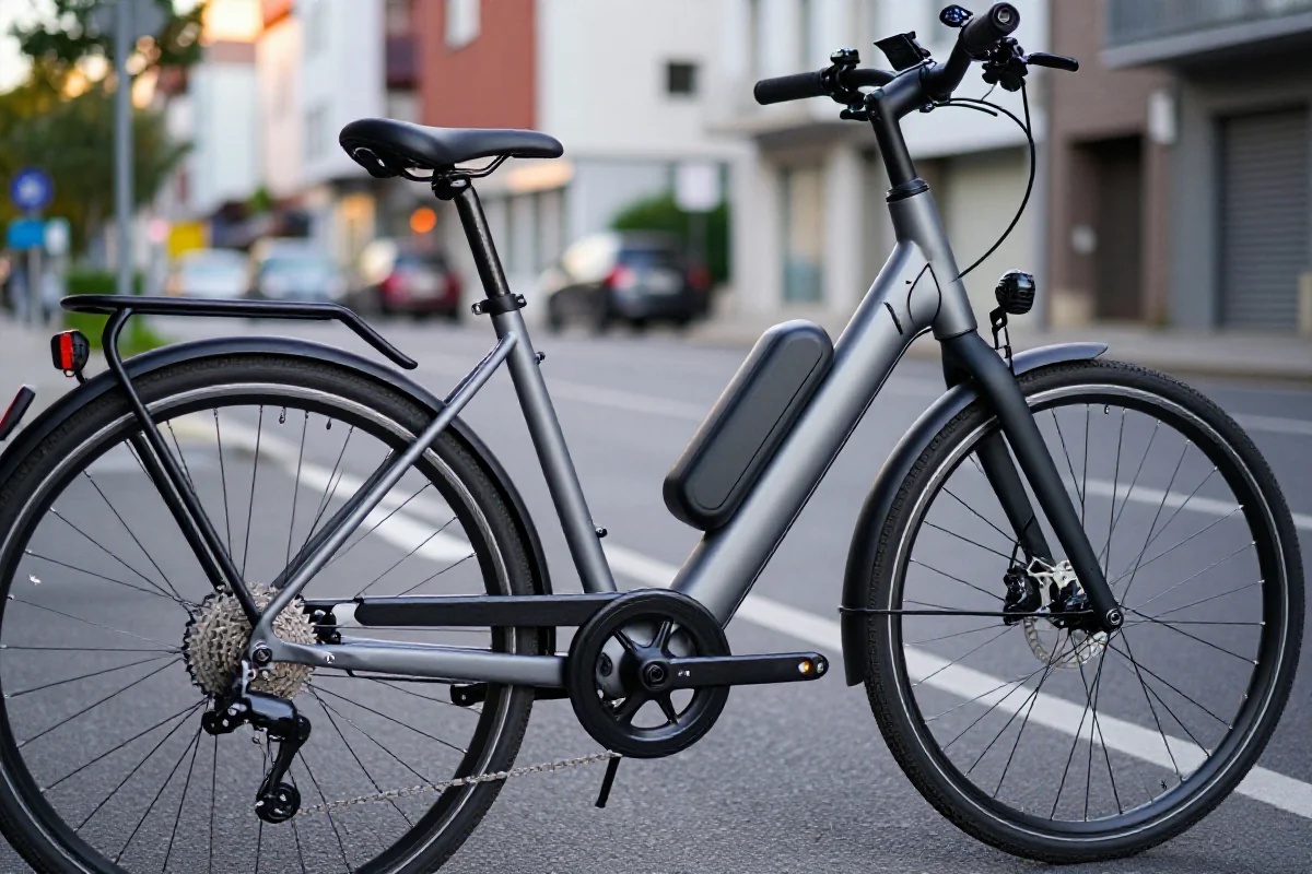 S-pedelec, nowoczesny rower elektryczny, w miejskim otoczeniu.