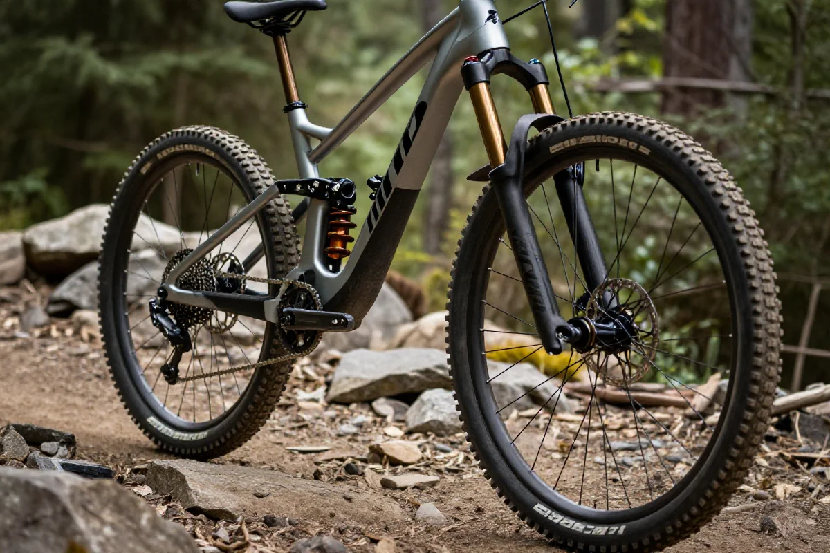 Lekkie rowery enduro z zawieszeniem 160 mm na szlaku górskim