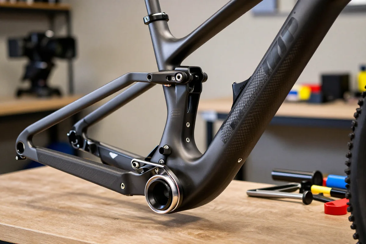 Kontrola stanu ramy roweru górskiego przed sezonem XC