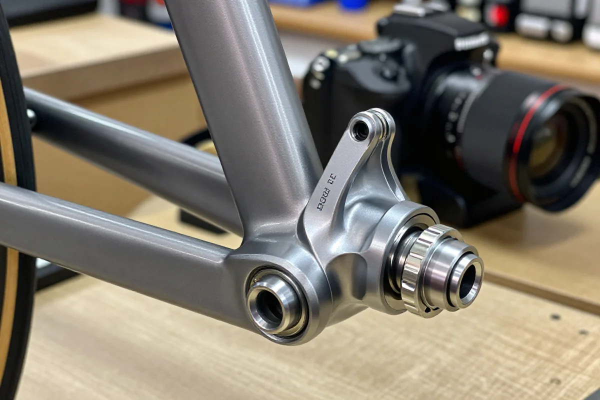 Suport BB30 w rowerze szosowym, ukazujący szczegóły techniczne i konstrukcję.