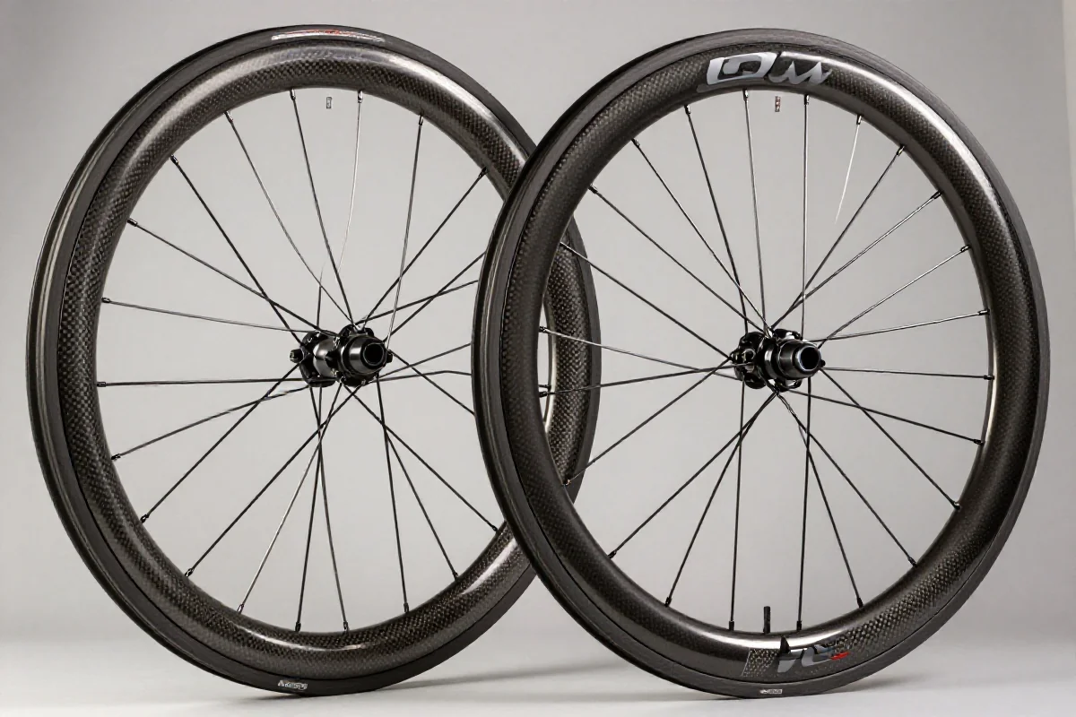 Porównanie obręczy rowerowych 60mm i 80mm do wyścigów szosowych.