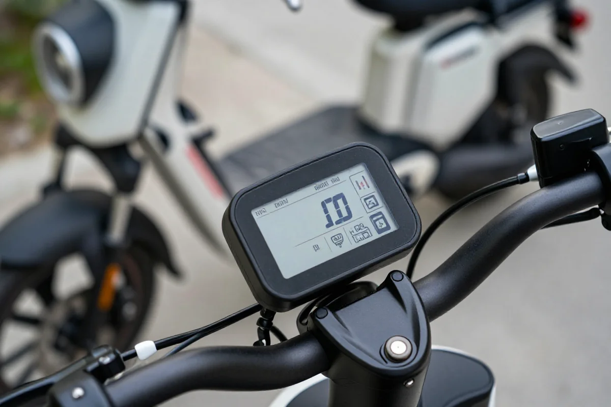 Pulsujący wyświetlacz roweru elektrycznego, detale i problemy z diagnozowaniem.