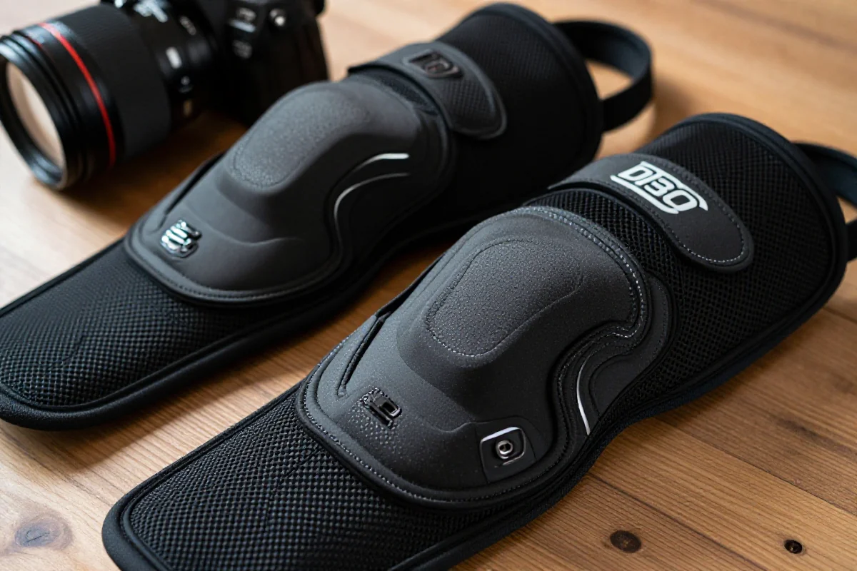 Ochraniacze na kolana i łokcie dla rowerzystów, nowoczesne technologie i materiały.