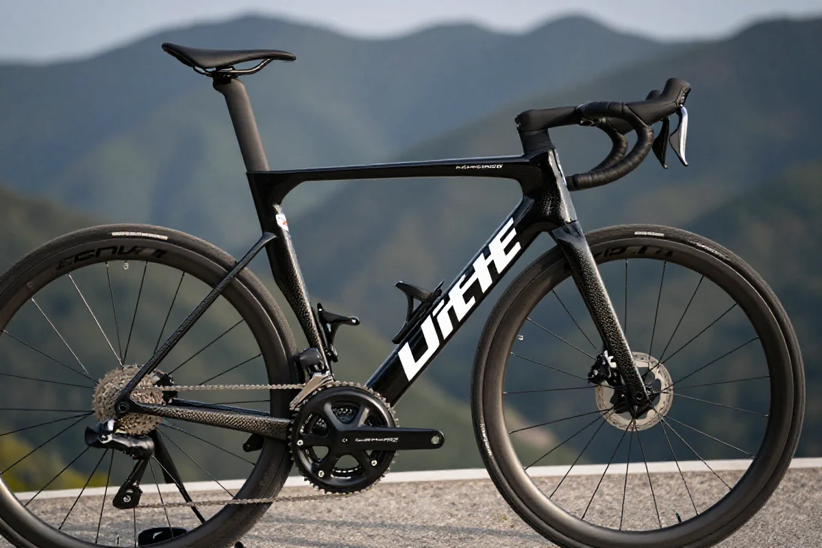 Rower szosowy w górach, idealny do gran fondo na 150 km.