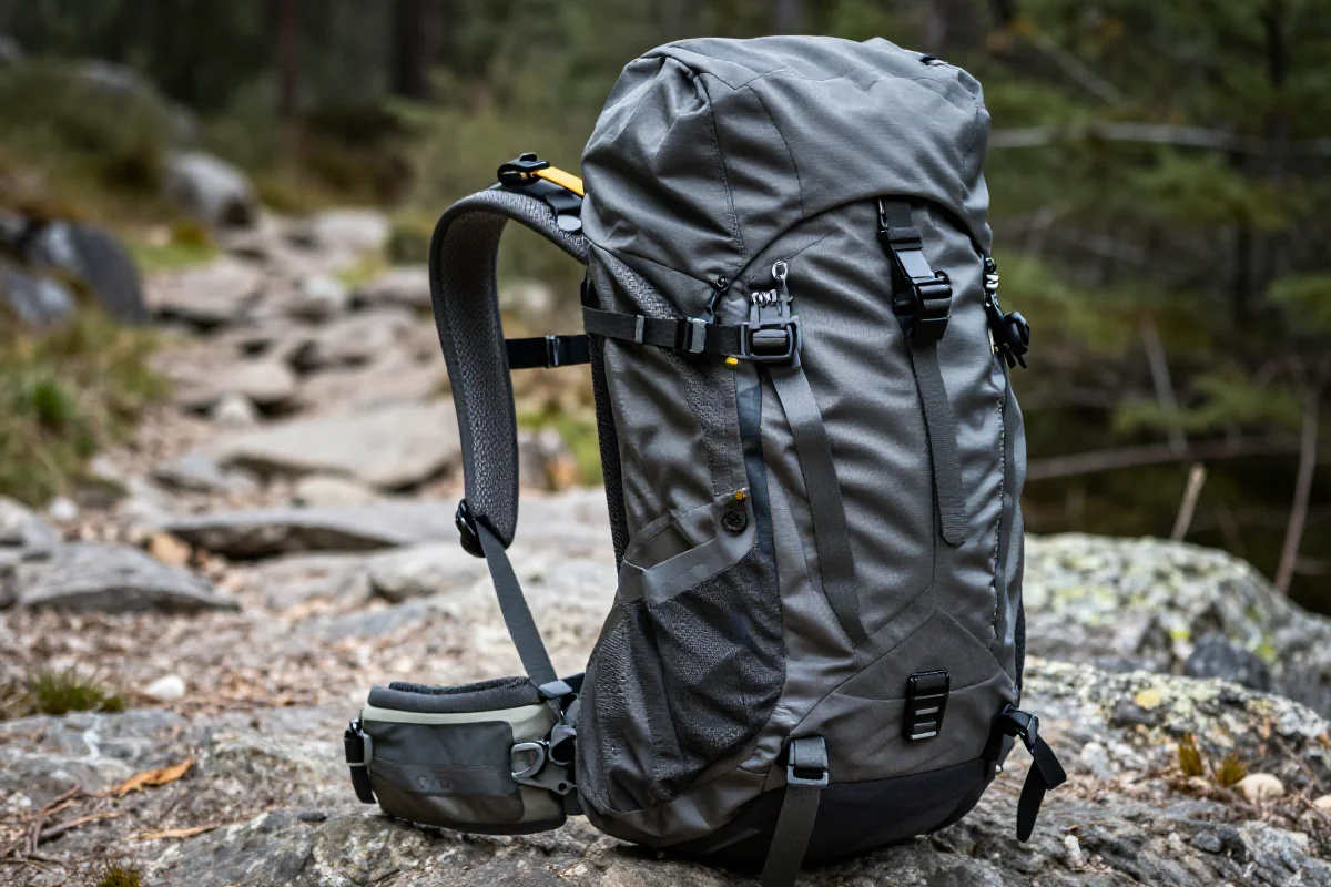 Plecak MTB 10-15L na szlaku, idealny na krótkie wyprawy rowerowe.