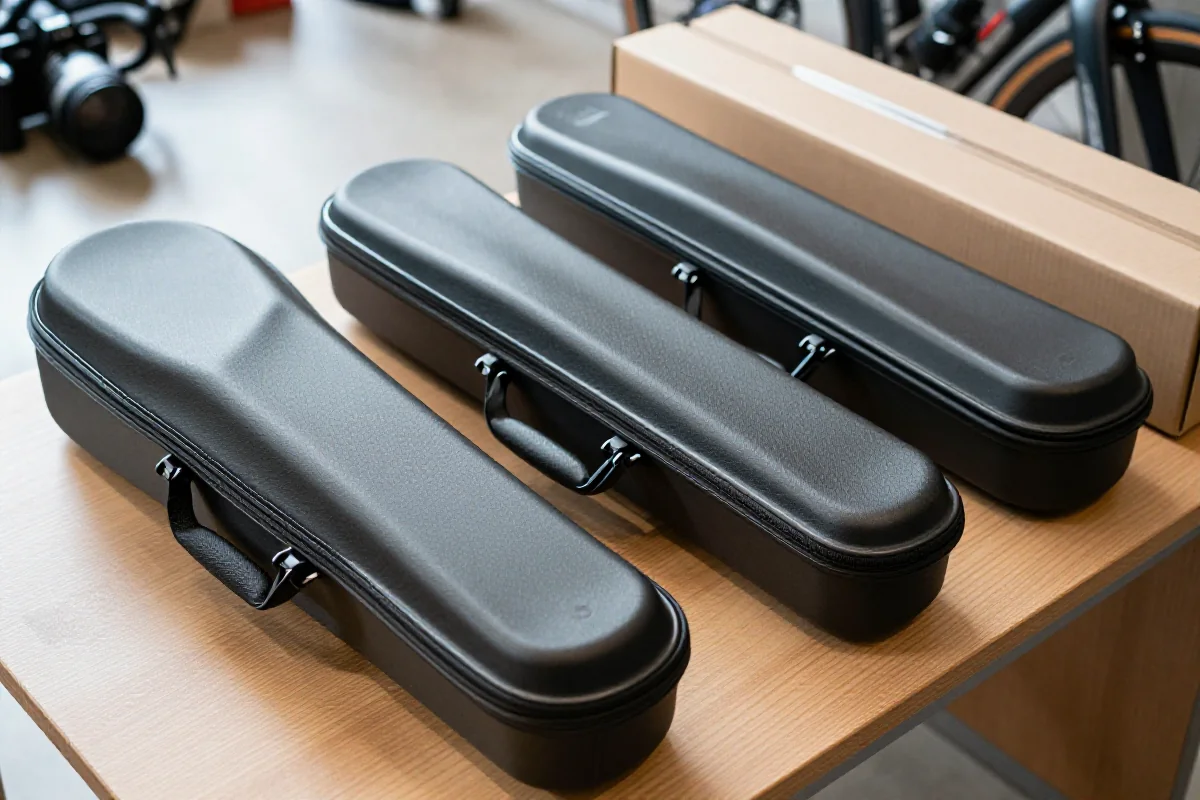 Pokrowce rowerowe do transportu, w tym miękki i twardy pokrowiec.