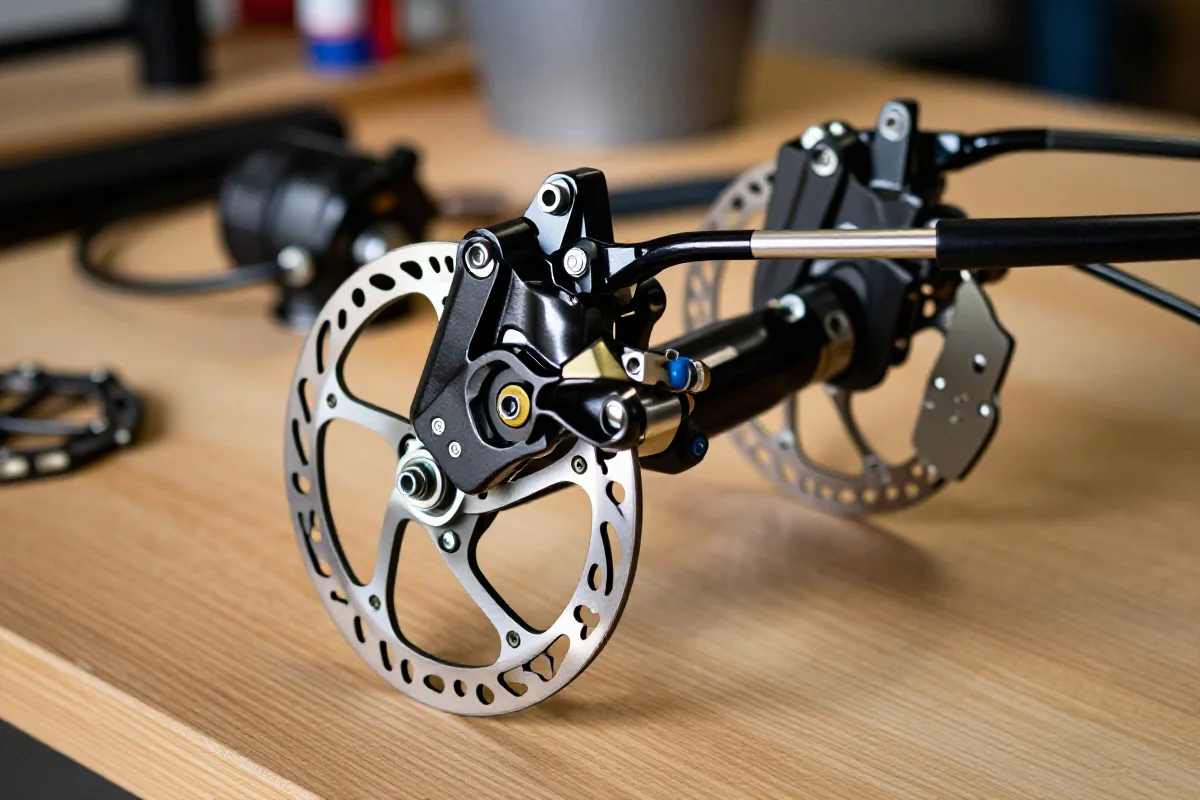 Porównanie hamulców hydraulicznych i mechanicznych w rowerze górskim.