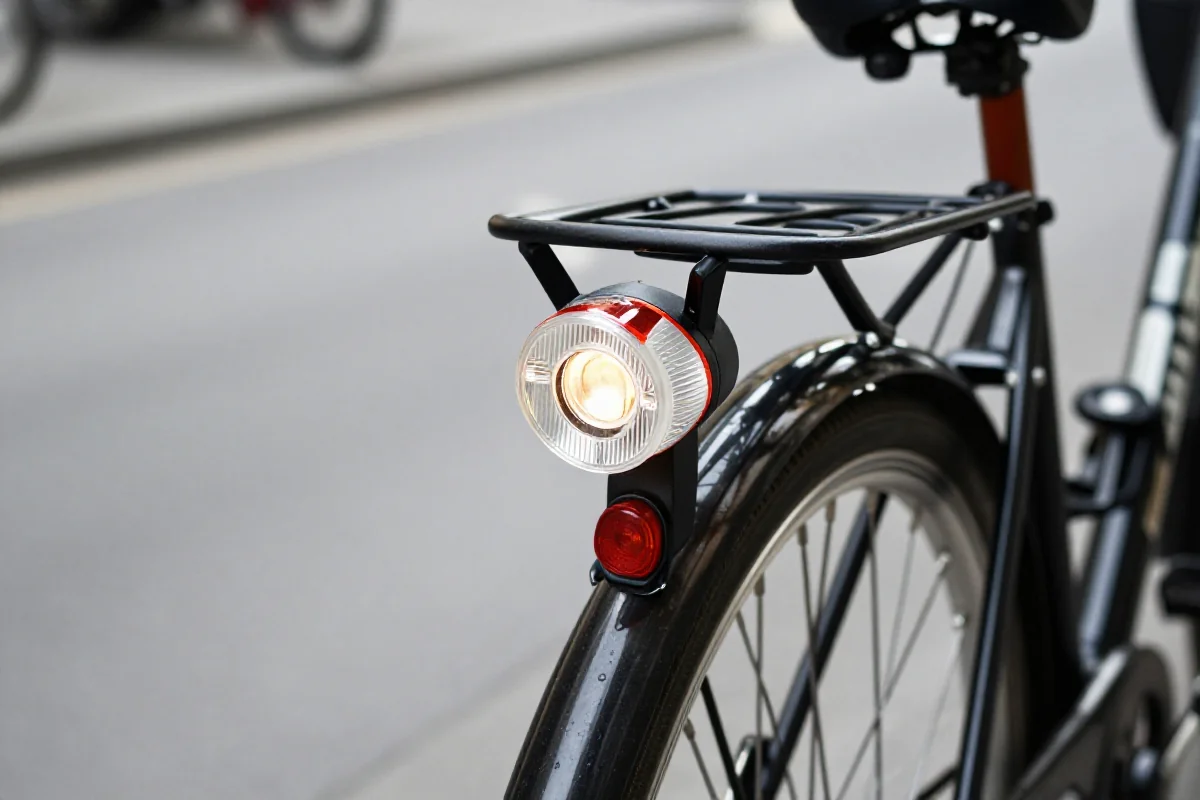 Oświetlenie rowerowe: przednie i tylne światło na drodze