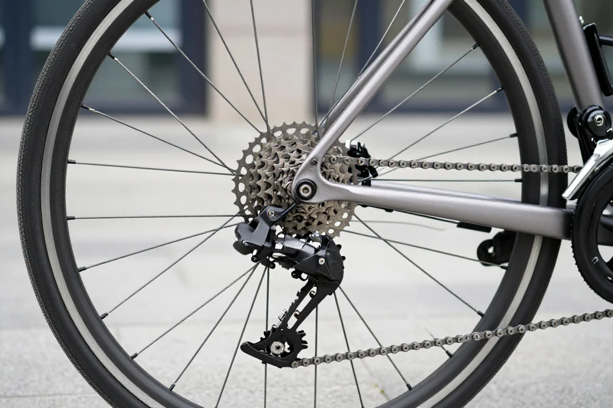 Skrzynka przerzutki zewnętrznej roweru miejskiego w detalu