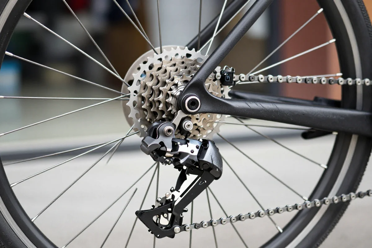 Przerzutka i kaseta rowerowa, szczegóły mechanizmu napędowego w serwisie.