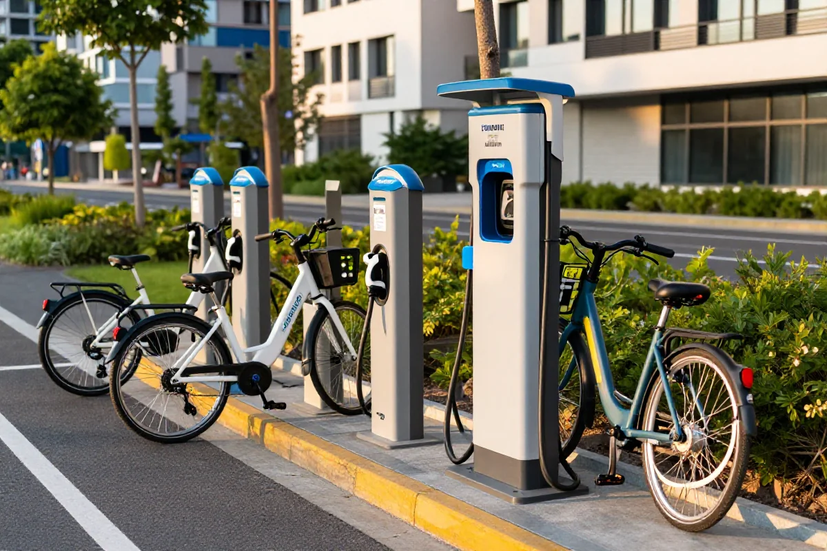 Publiczna stacja ładowania rowerów elektrycznych w Trójmieście