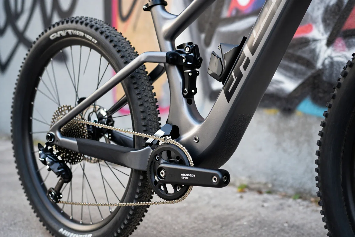 Zamek zabezpieczający rower w miejskim otoczeniu, pokazujący pułapki ubezpieczenia.