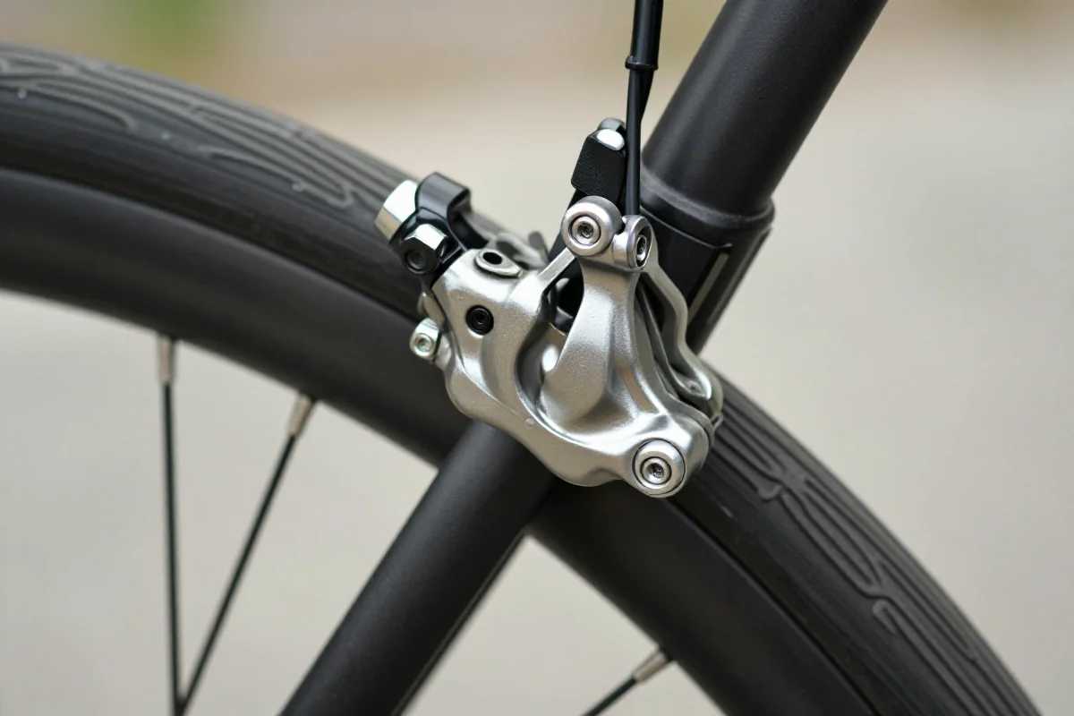 Regulacja hamulców szczękowych na rowerze szosowym, szczegóły klocków hamulcowych.