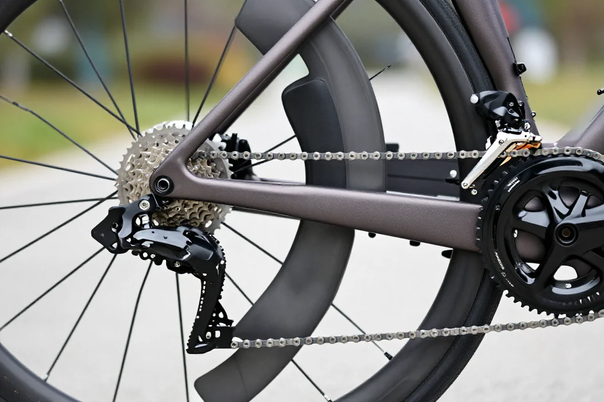 Szczegóły napędu roweru szosowego dla ultracyklistów