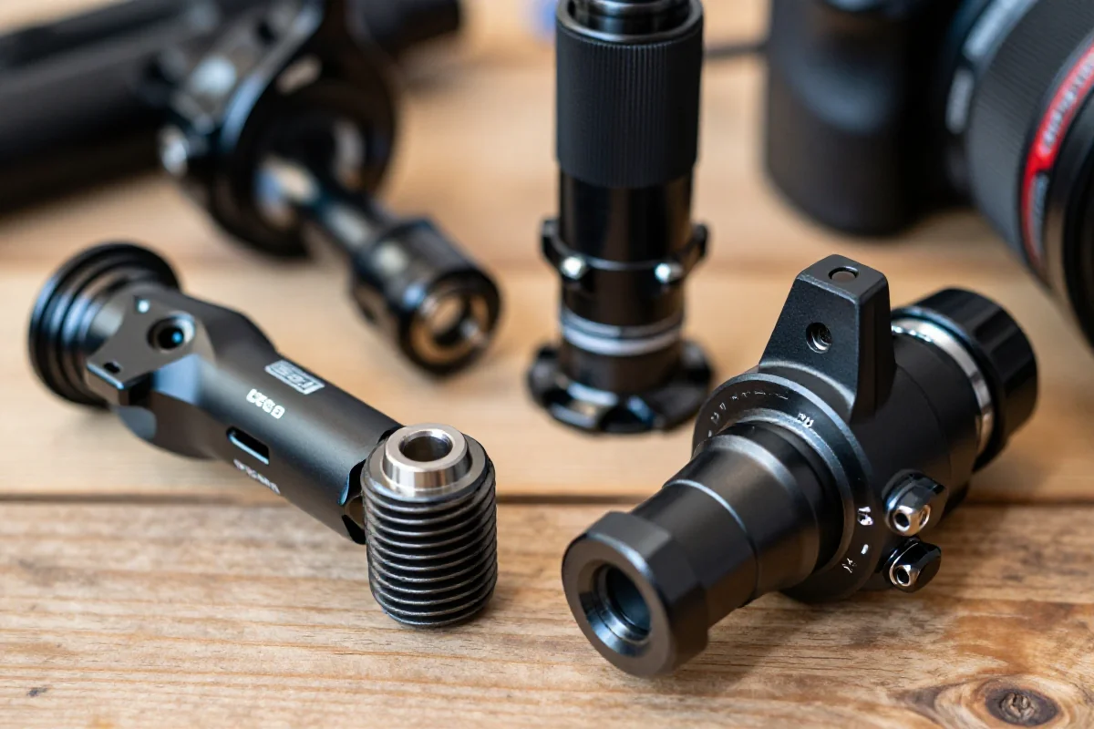 Standardy suportów MTB: BSA i PF30 na drewnianym tle.