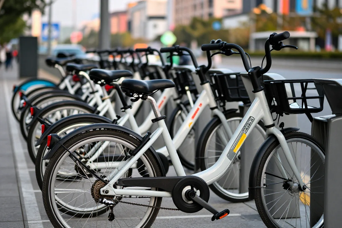 Rowery miejskie w systemie bike-sharing w Polsce, różne modele i typy.