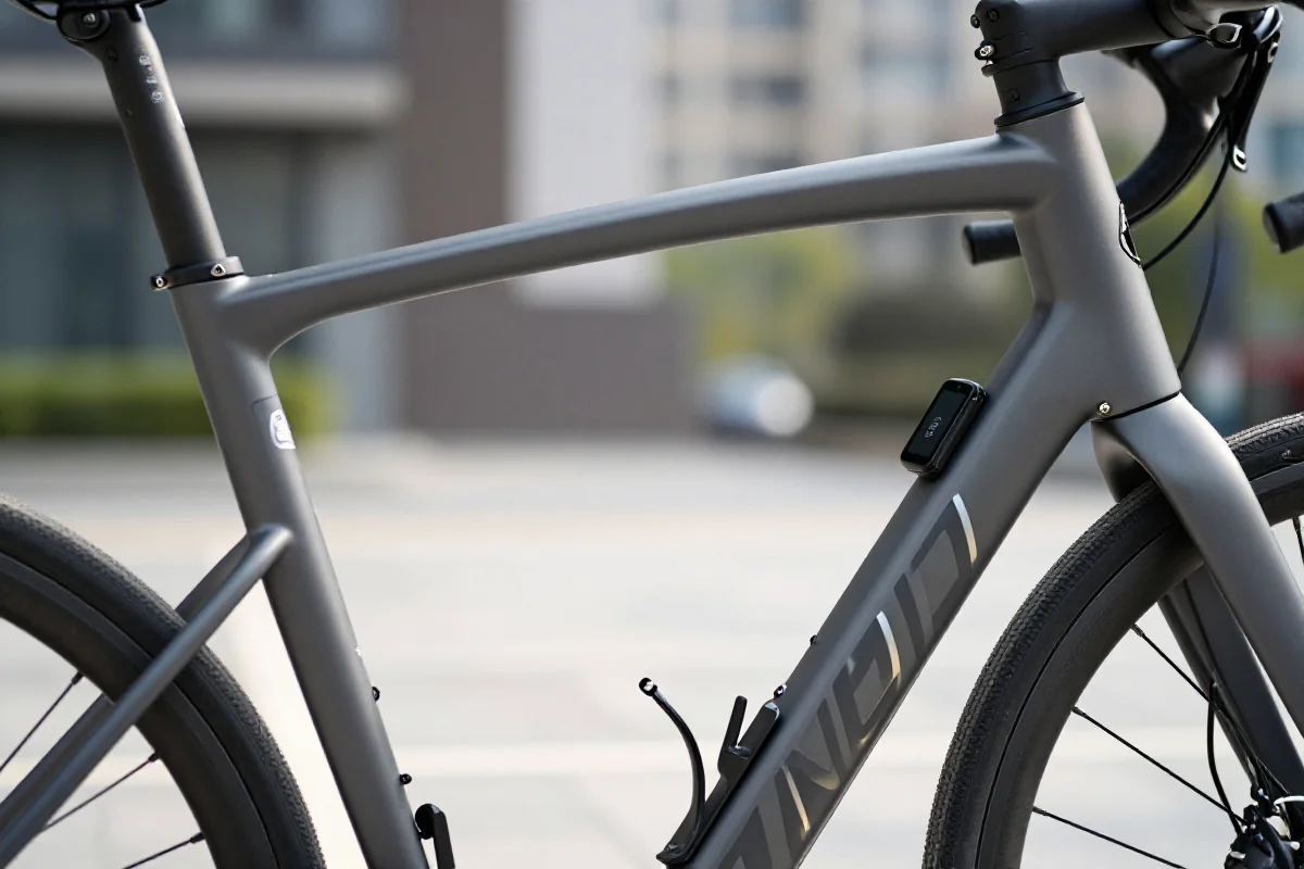 Nowoczesny rower miejski z systemem GPS zabezpieczeń elektrycznych.