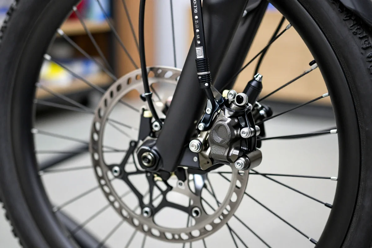 System hamulcowy hydrauliczny w e-rowerze, szczegóły i mechanika.