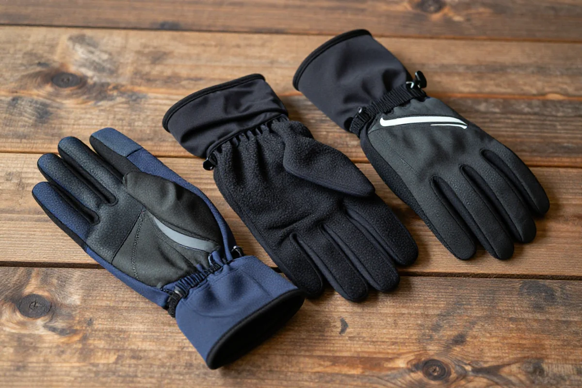 System warstwowy rękawiczek zimowych do jazdy na rowerze MTB