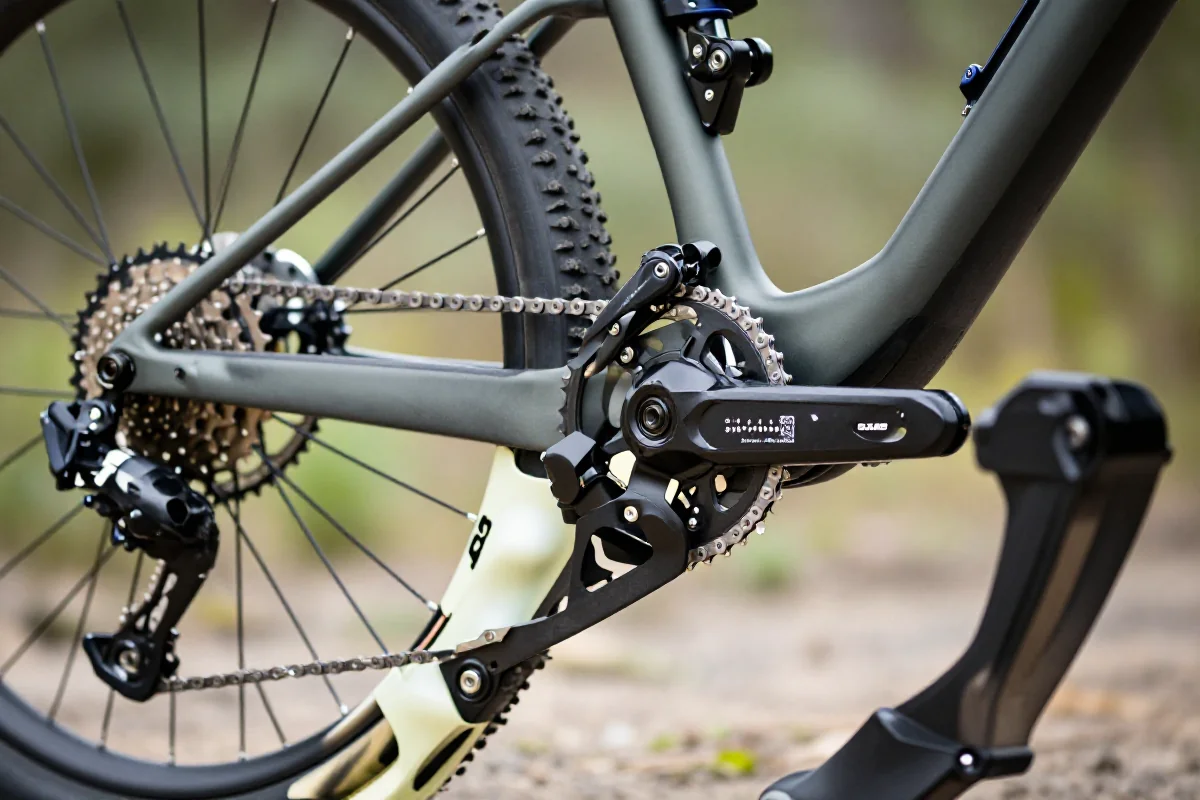 Nowoczesny napęd rowerowy 1x z przerzutką sprzęgłową i zębatką narrow-wide.