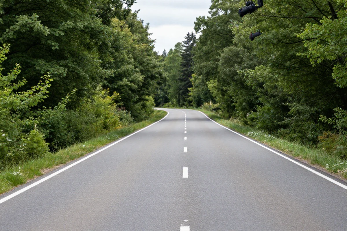Malownicza trasa rowerowa w Mazowszu z zielonym otoczeniem