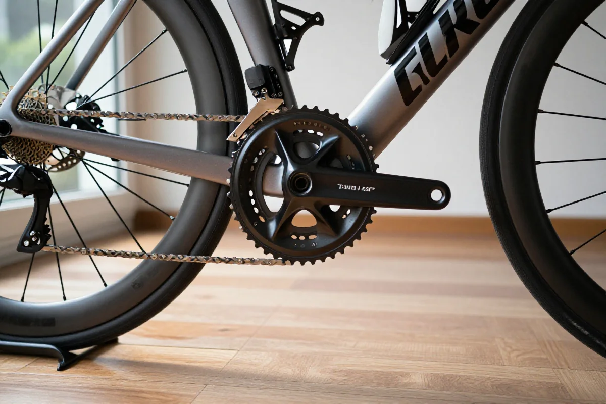 Miernik mocy na ramie roweru szosowego, analiza obciążenia treningowego.