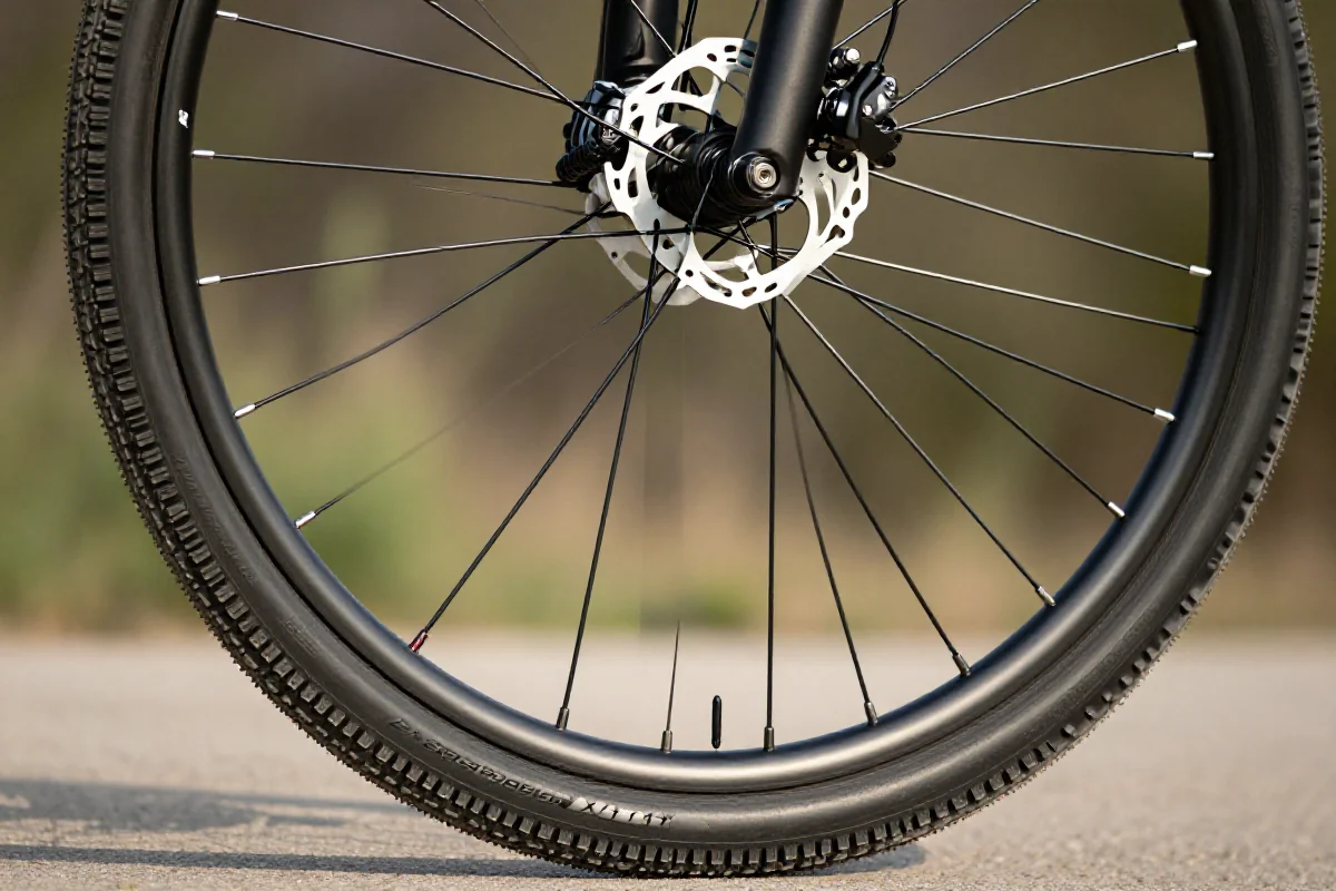 Nowoczesna obręcz tubeless-ready o konstrukcji hookless na rowerze górskim