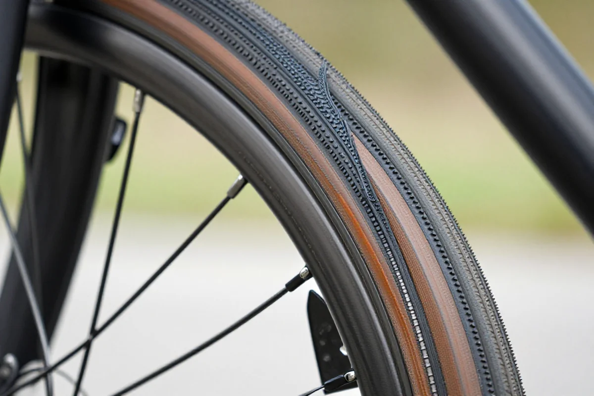 Porównanie opon clincher i tubeless na kole rowerowym.