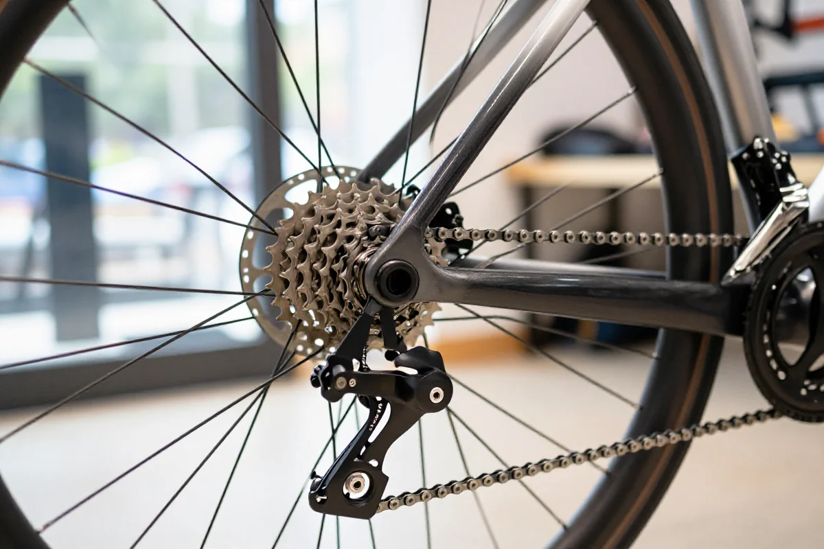 Nowoczesny układ napędowy roweru elektrycznego z przekładniami i kasetą