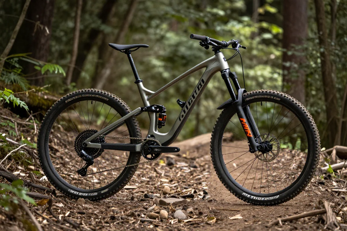 Rower górski na szlaku, podkreślający detale VO2 max i treningu HIIT.