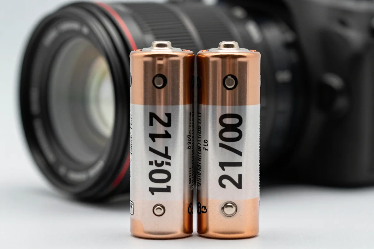 Porównanie ogniw litowo-jonowych 18650 i 21700 w zbliżeniu.